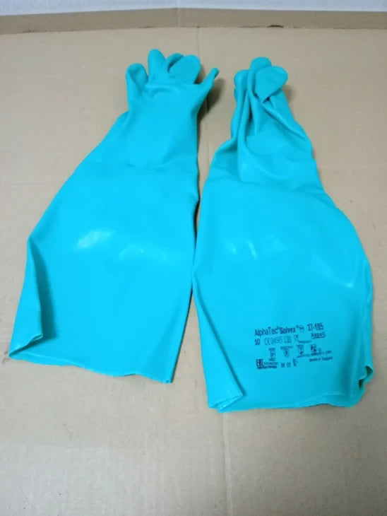 Ansell AlphaTec 37 185 Chemical Resistant Nitrile Gloves Liquid Protection XL