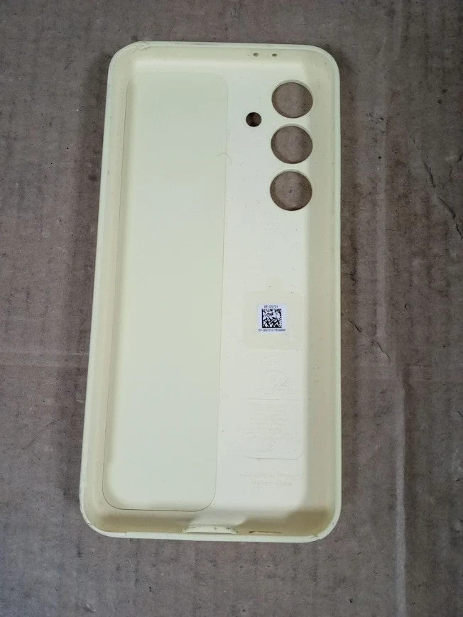 Samsung Galaxy S24 FE Standing Grip Phone Case Protective Silicone Cover Yellow