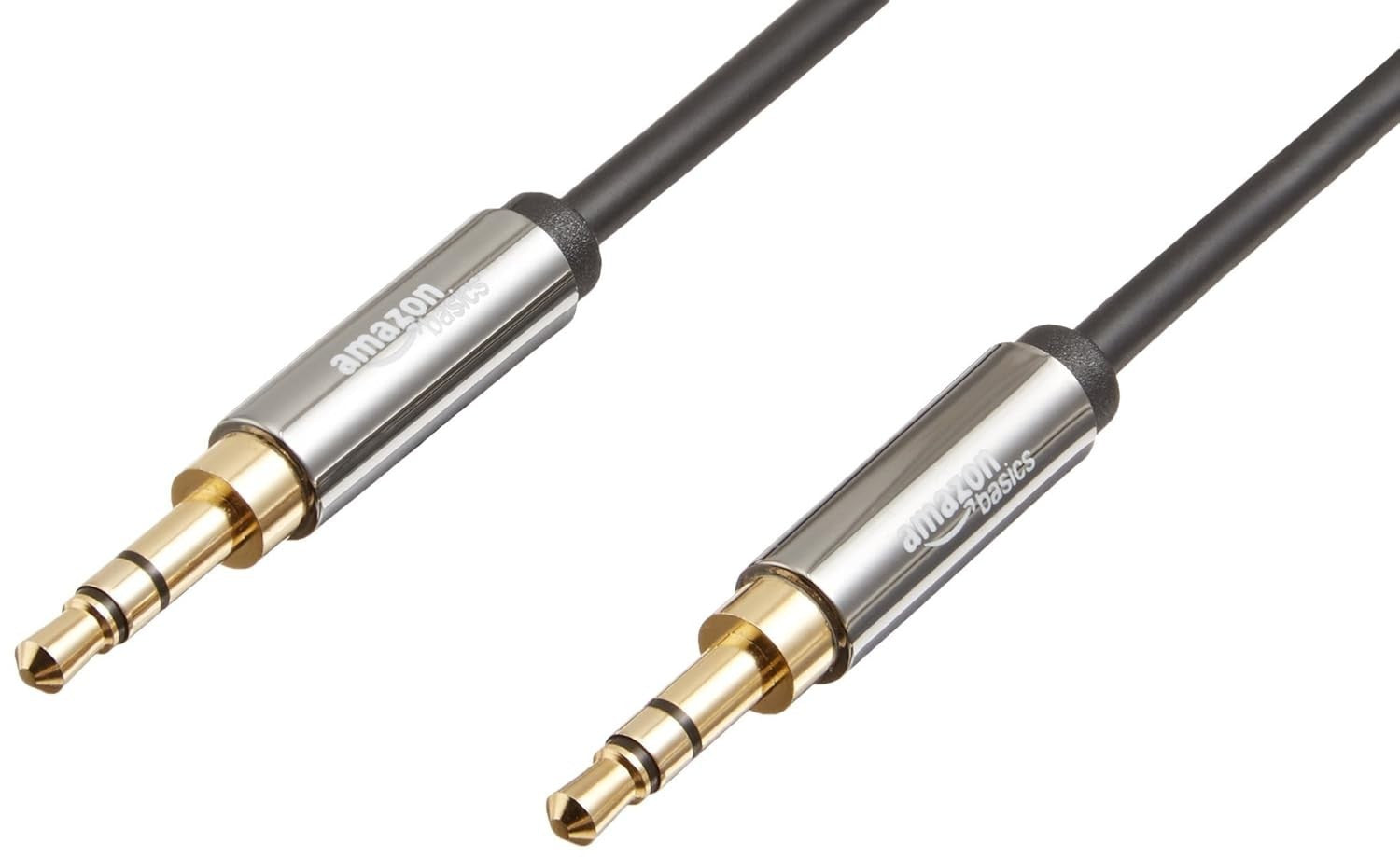 Amazon Basics 3.5mm Auxiliary Audio Cable Stereo Speaker Subwoofer Gold New