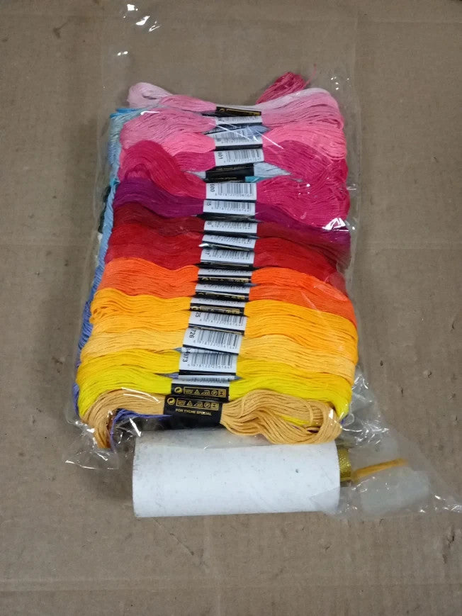Skeins Embroidery Thread elloLife Random Colors Cotton Knitting Cross Stitch