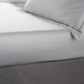 Catherine Lansfield Silky Soft Satin Double Fitted Sheet Silver 135x190cm + 30cm