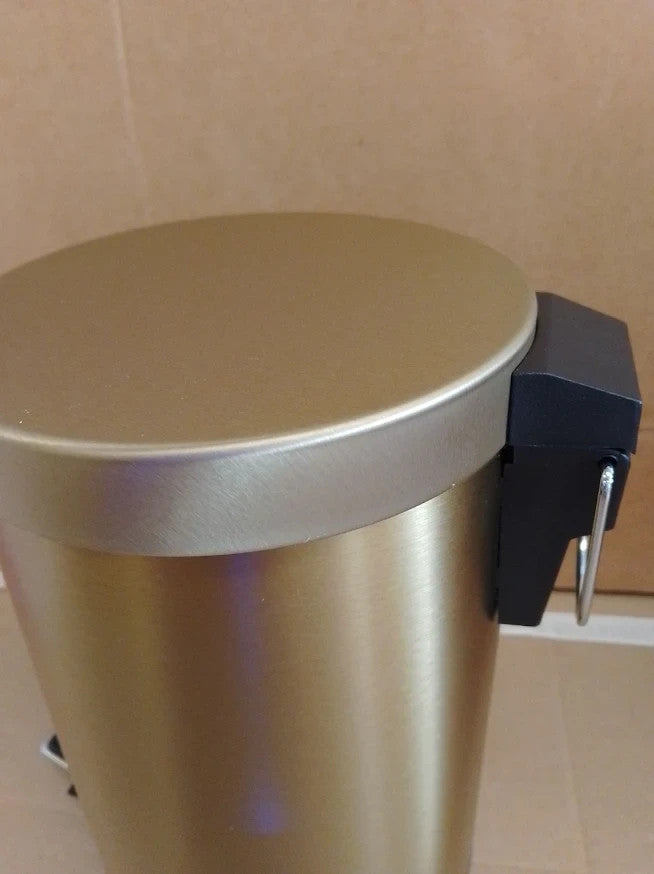 Argos Home Gold 3 Litre Bathroom Bin Pedal Waste Bin Vanity Storage Design