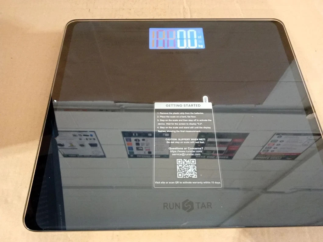 RunSTAR 550lb Bathroom Digital Scale Body Weight High Precision Large LCD New