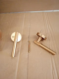 Amerdeco 1 Pack Matte Black Interior Privacy knurled Door Handles AM026 New
