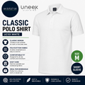 Uneek UC101 Classic Polo Shirt White Short Sleeve Polycotton Workwear Medium New