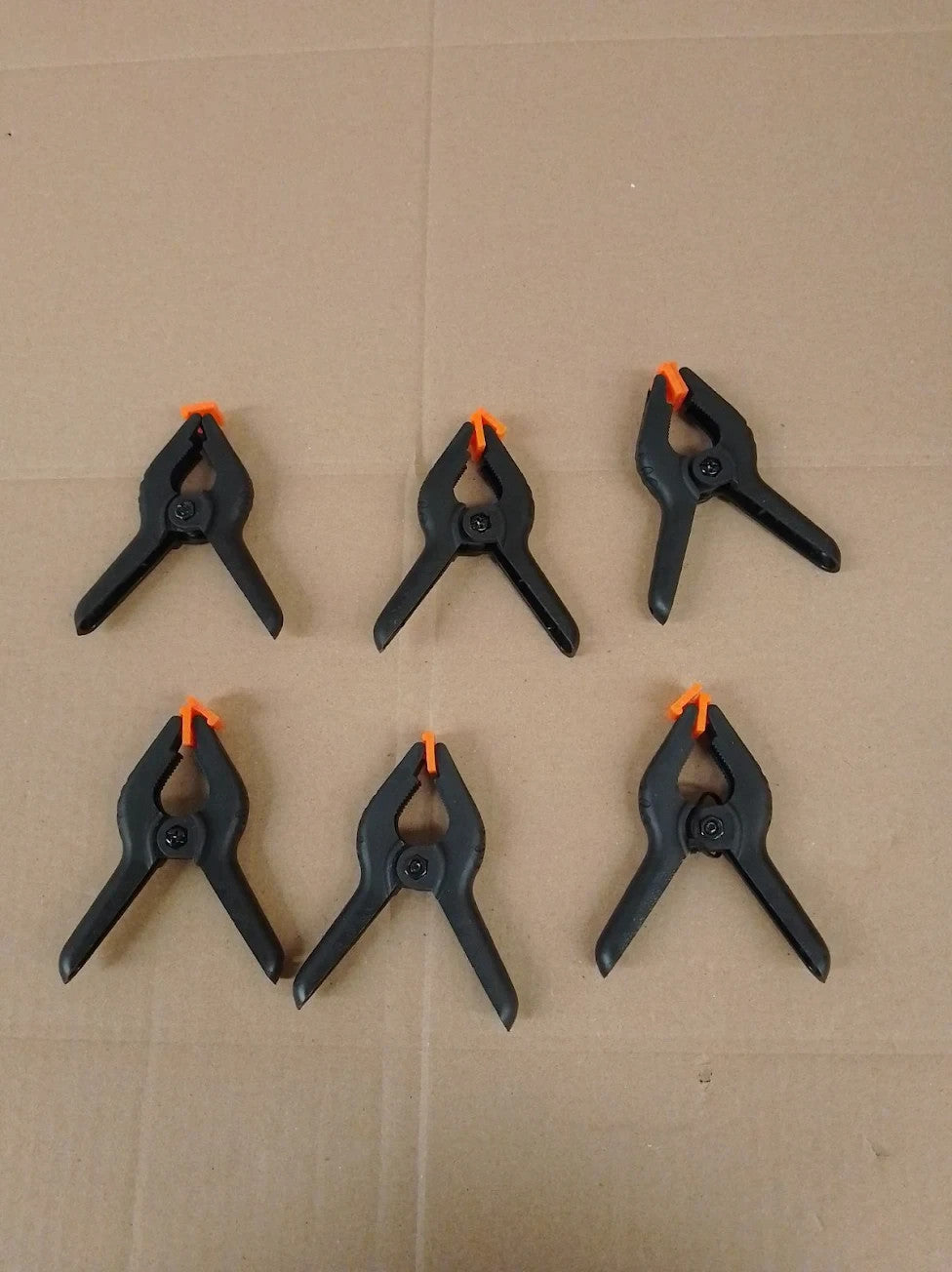 G4GADGE Pack Of 6 Plastic Spring Grip Clamps 3 Inches Quick Craft Wood Work
