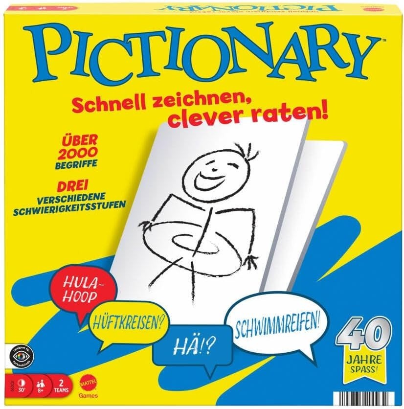 Mattel Pictionary Family Painting Board Games Kids Adults Nights New