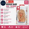 Smiffys Boogie Babe Wig Blonde Long Curly 1980s Fancy Dress Adult Dress Up