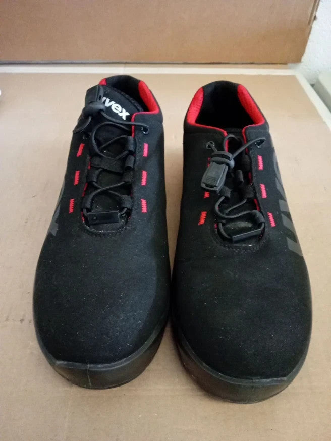 Uvex 1 Duo Low Safety Shoes S2 Black Red Lightweight Flexible Size UK/EU 42