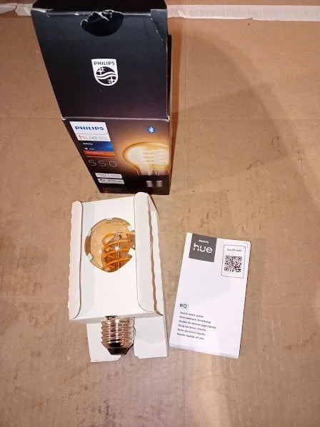 Philips Hue White Filament A60 Smart Light Bulb E27 Edison Screw 7.2W Warm New