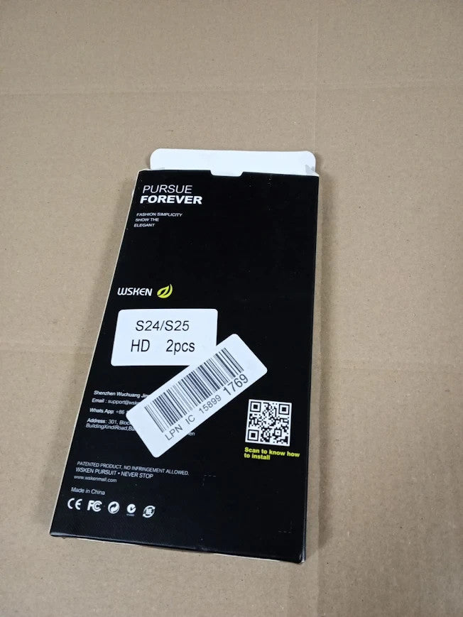 Wsken Samsung Galaxy S25 S24 Screen Protector Fingerprint Unlock Support New