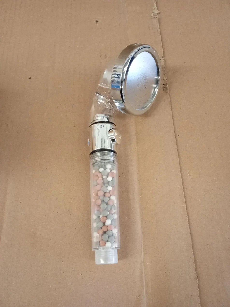 JML 3 Function Pure Shower Ionic Head Mineral Bead Filtration Plus Chrome