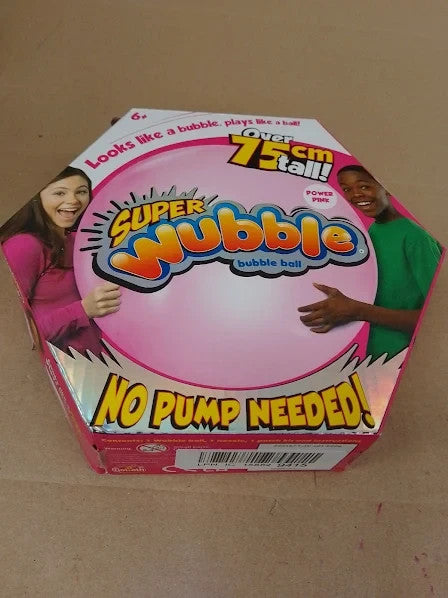 Wubble Super Bubble Ball Pink Inflates 80cm Tall Pump Not Included 6+