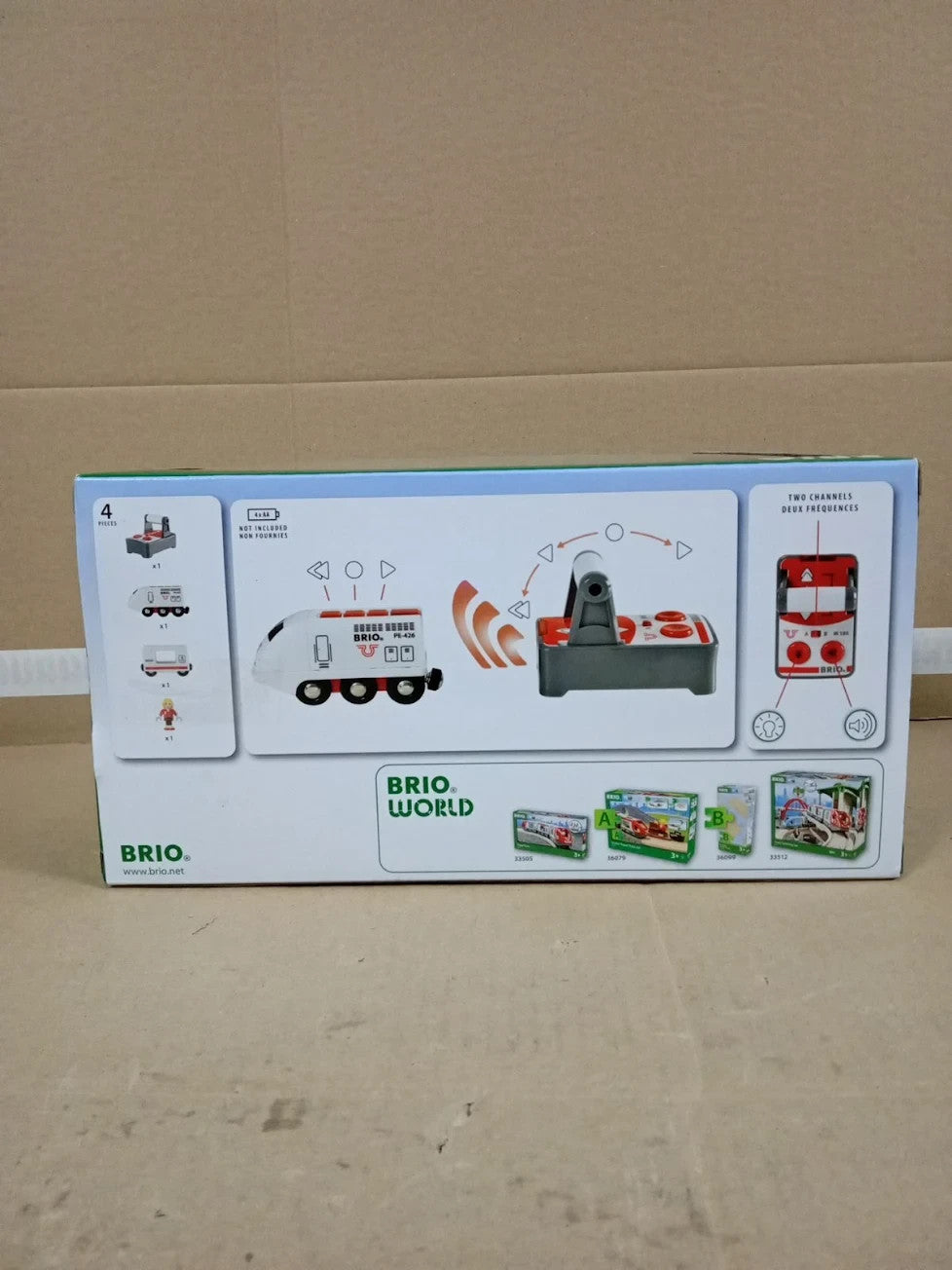 BRIO World Remote Control Travel Train RC Toy Passenger Compatible 3 Years +