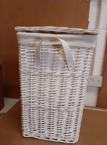 Argos Home 68L Willow Laundry Basket White Removable & Washable Liner 56x35x35cm