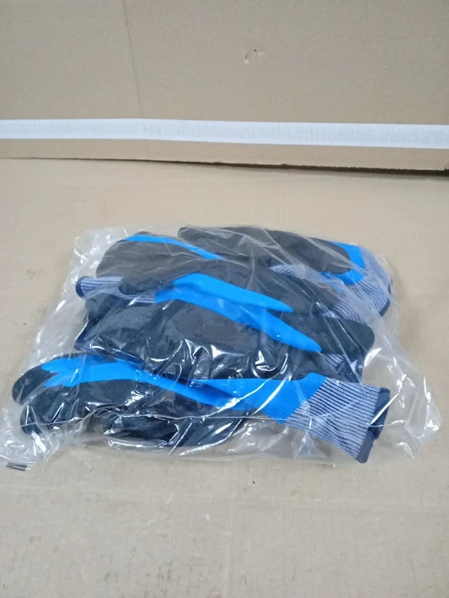 Flintronic Waterproof Work Gloves 3 Pairs Ultra Grip Non Slip Latex Large New