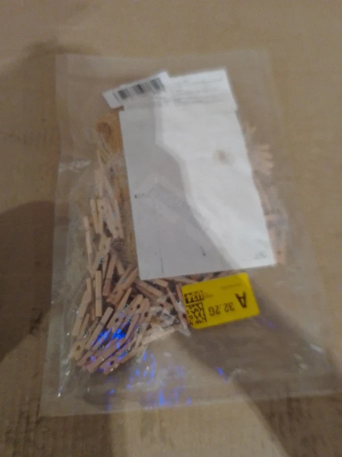 Gzcxq Photo Clips Pegs Wooden With Stainless Steel Springs Natural New
