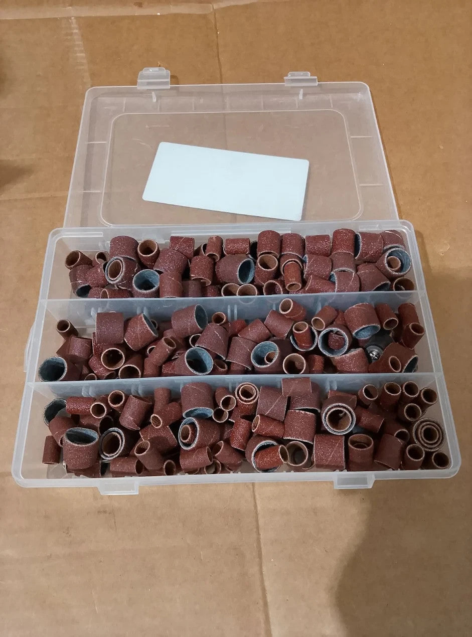 Sanding Drum Set Free Box Fits Dremel Rubber Mandrels 1/2 3/8 1/4 #21 MST New