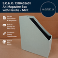 SOHO 1318452651 A4 Magazine Box Handle Mint Cardboard 26x26x31.5cm