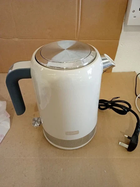 Breville High Gloss Electric Kettle 1.7L 3kw Fast Boil Cream 9.1x5.9x9.4cm New