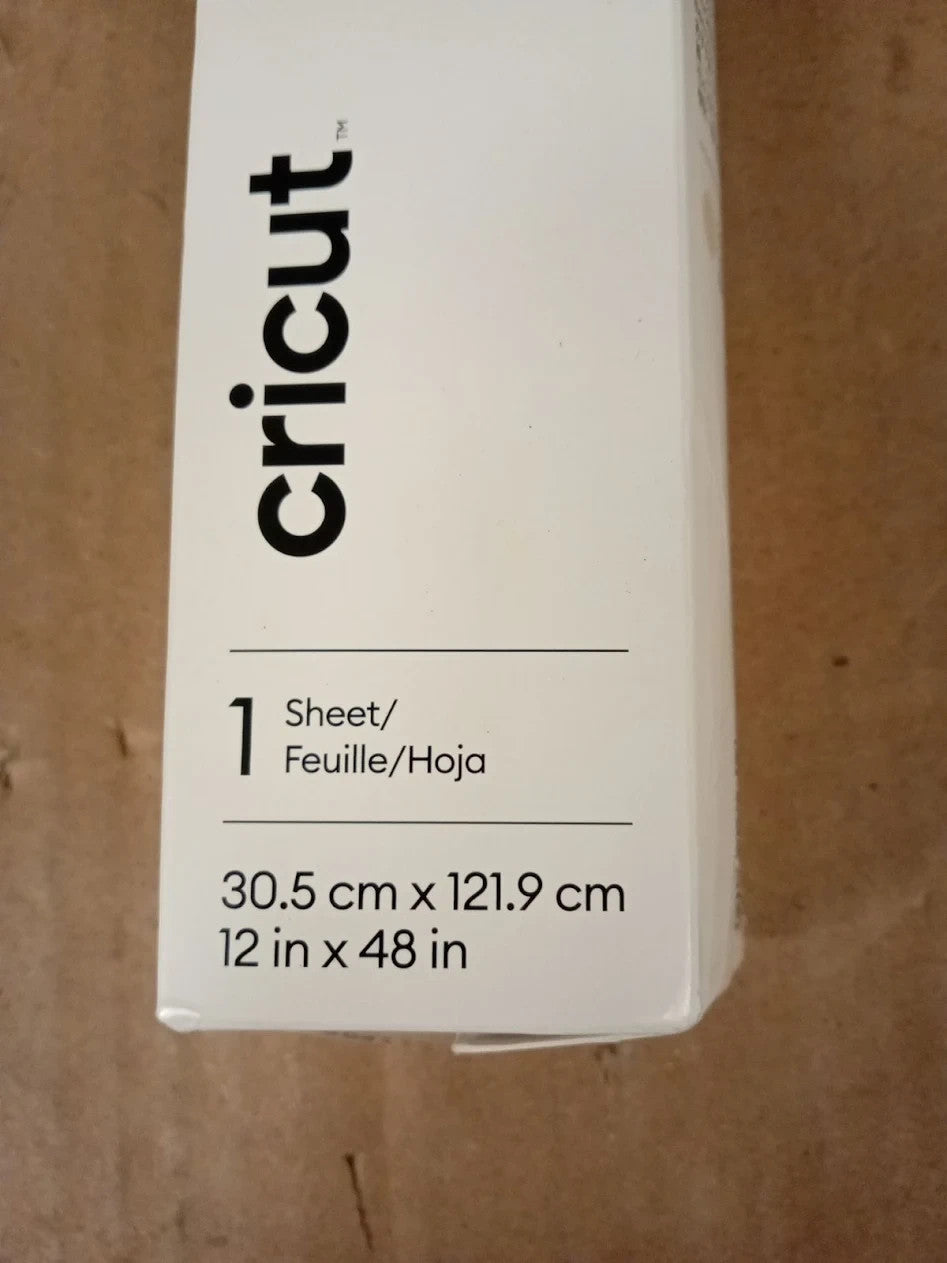 Cricut Permanent Self Adhesive Vinyl Sheet Cutting 30.5cmx1.2m Matte Cream New