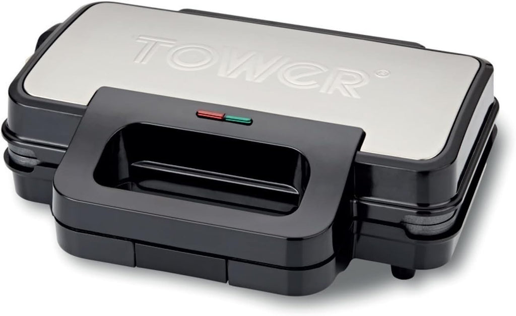 Tower Deep Filled Sandwich Maker With Non Stick Coated Plate Automatic 900w New