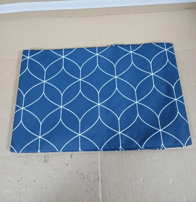 Dehaus Wipe Clean PVC Tablecloth Navy Geo Flow Vinyl Table Cover 200x140cm
