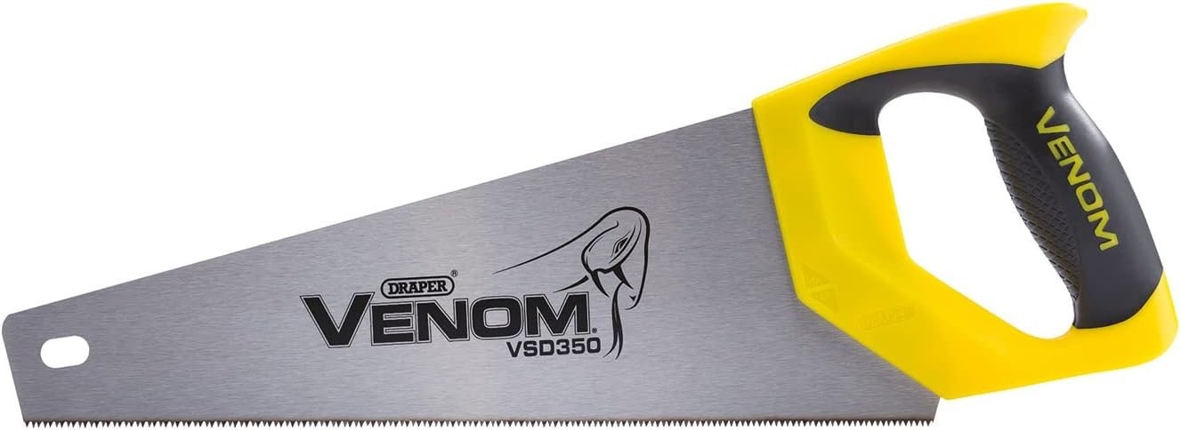 Draper Venom Handsaw 350mm Second Fix Double Ground Hand Too High Carbon New