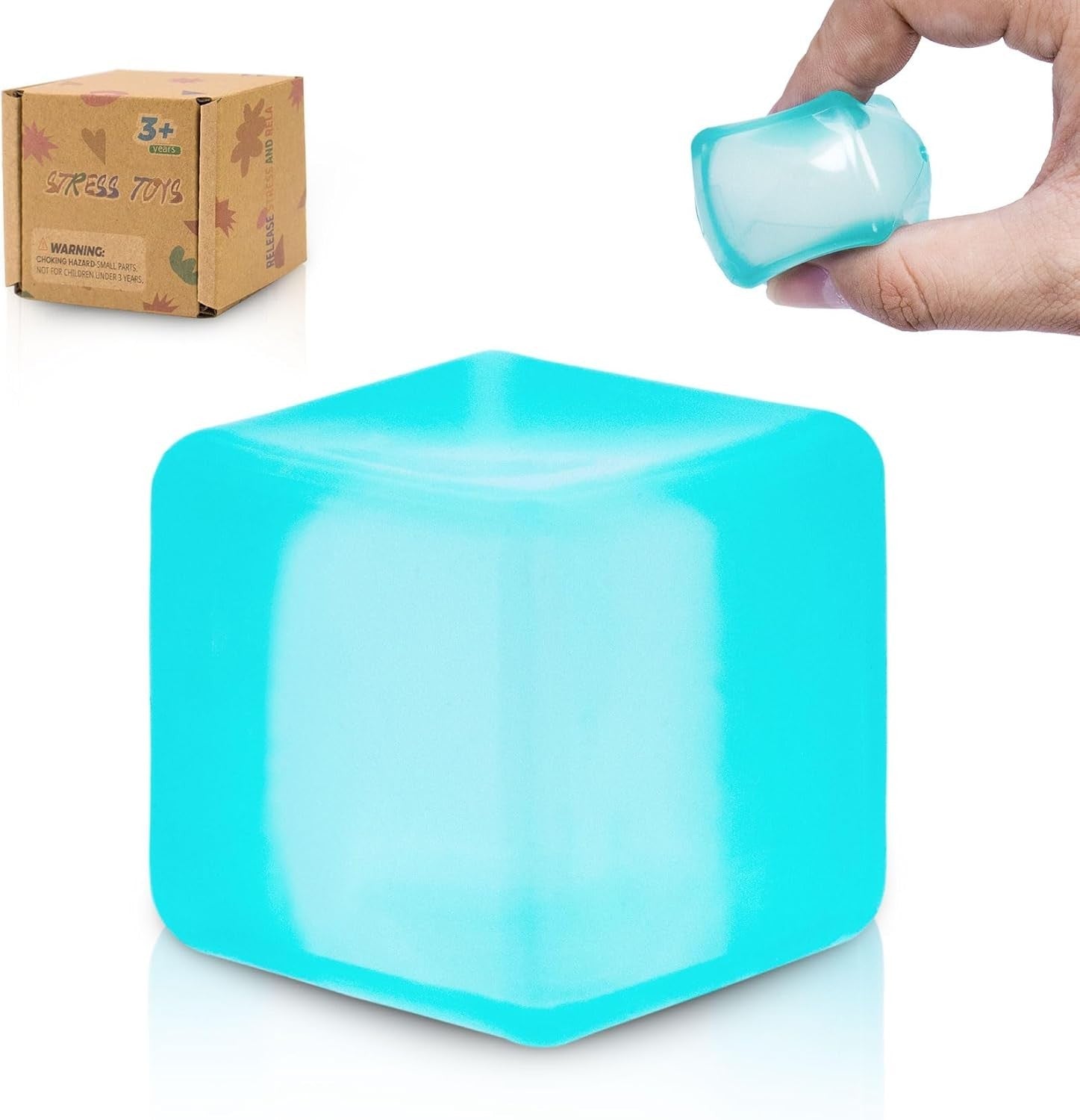 Zanyblox Squeeze Toys Squishy Soft 1.37in Mini Fidget Toy Durable 3+ New