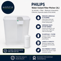 Philips Water Instant Filter Pitcher 3L Reduces Limescale Chlorine