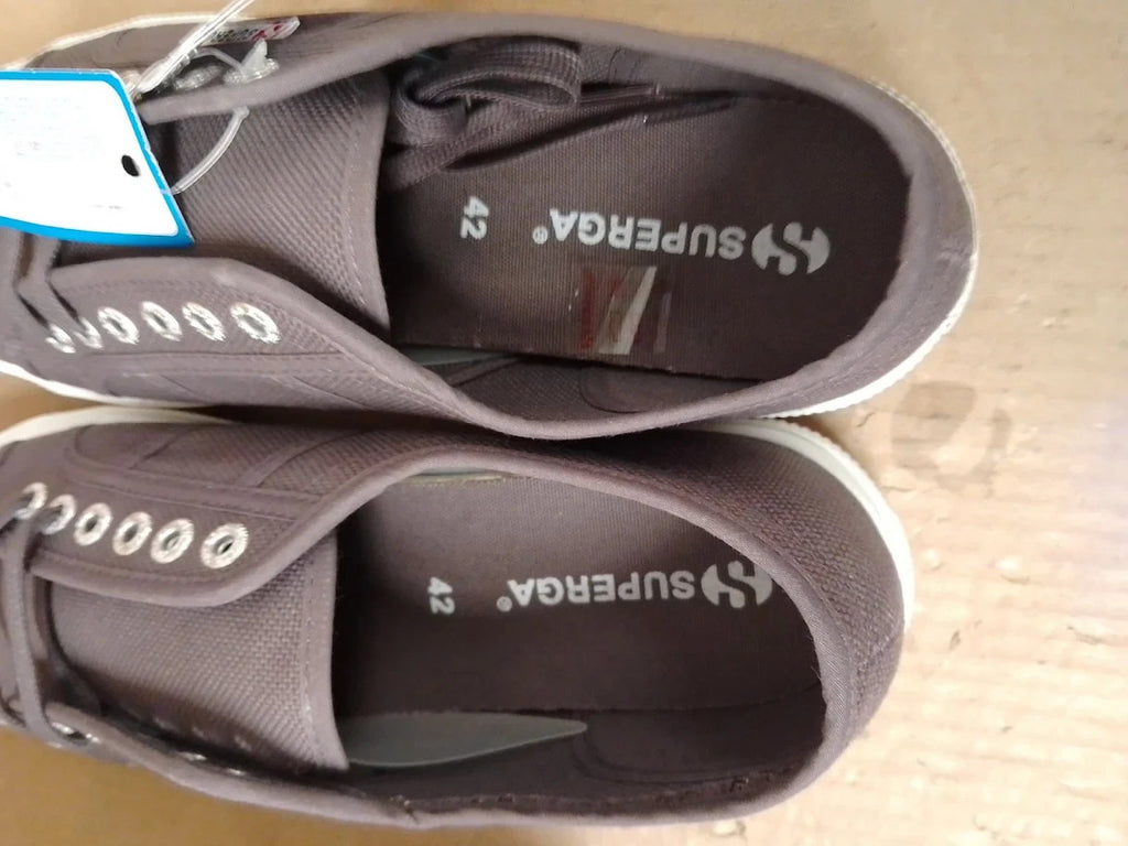 Superga Unisex 2750 Cotu Classic Trainers Dk Grey Iron 3.5uk New
