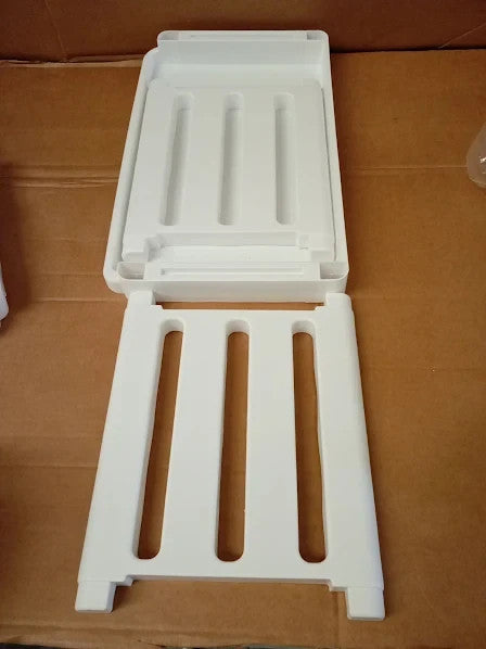 Storage Trolley Rolling Cart Slim Organiser Shelf 3 Tier 24.4x40x65.3cm New