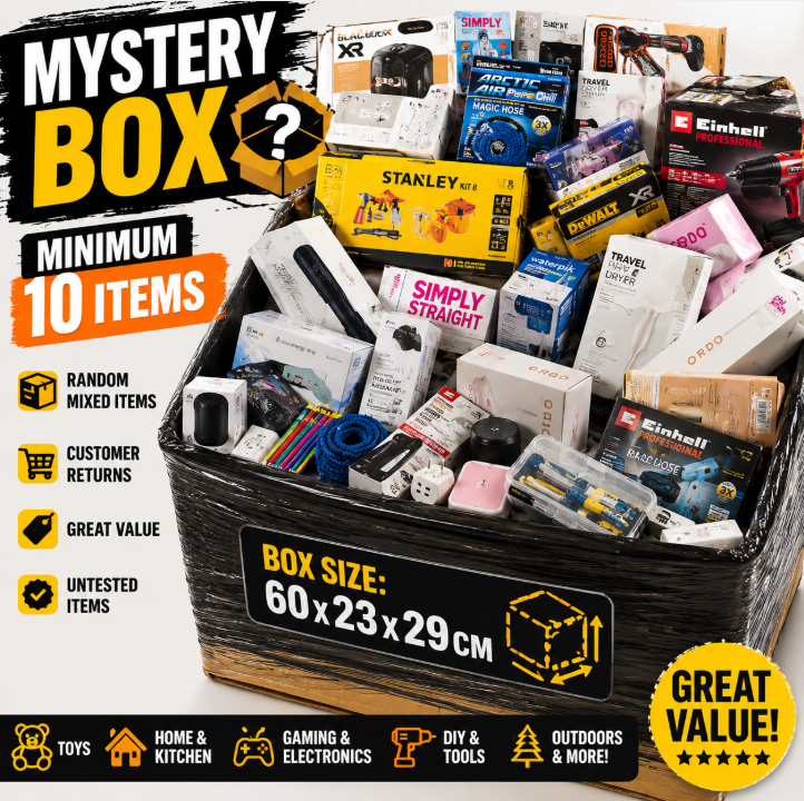 Amazon Retail Returns Toys Home Kitchen Gaming Outdoors DIY Large Mystery Box