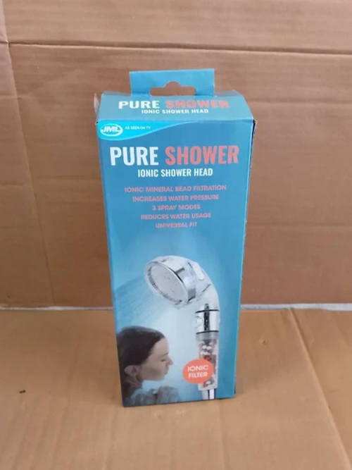 JML 3 Mode Pure Shower Head Chrome Bathroom Adjustable Handheld Spray Design New