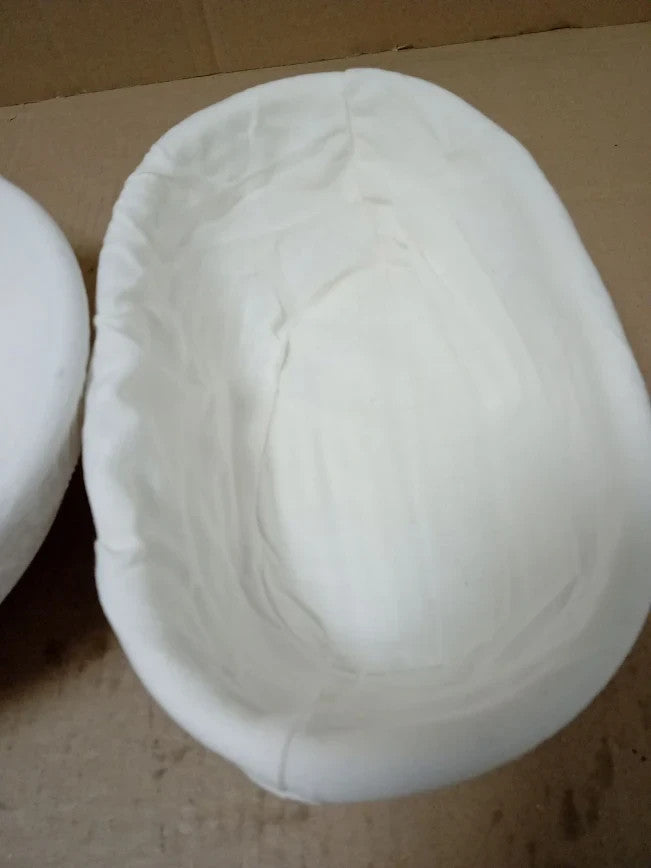 Bread Proofing Basket 2pc Banneton Basket Sourdough Bowls Liners White New