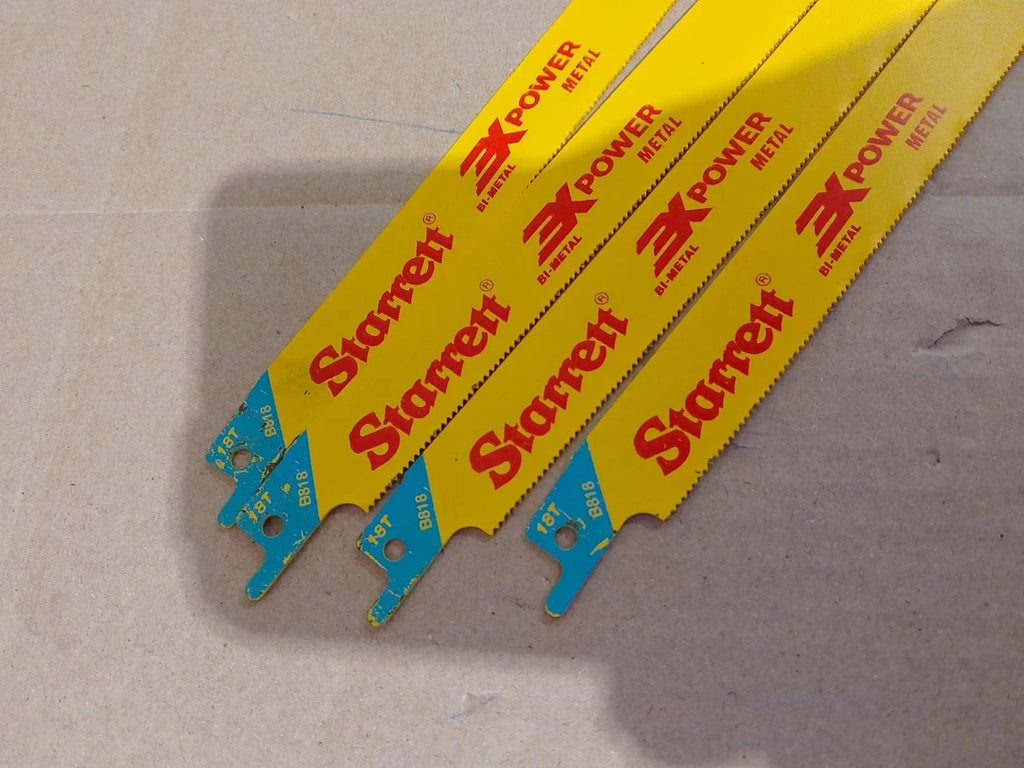 Starrett Metal Cutting Reciprocating Saw Blade 200mm 8in Pack 4 New