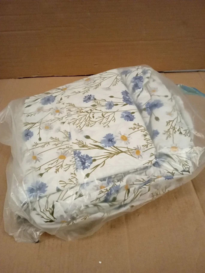 Ruvanti 100% Cotton Percale Sheets California King Size Sweet Pea Breathable New