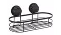 Argos Home Black Suction Shower Basket Wire Bathroom Corner Storage Caddy New