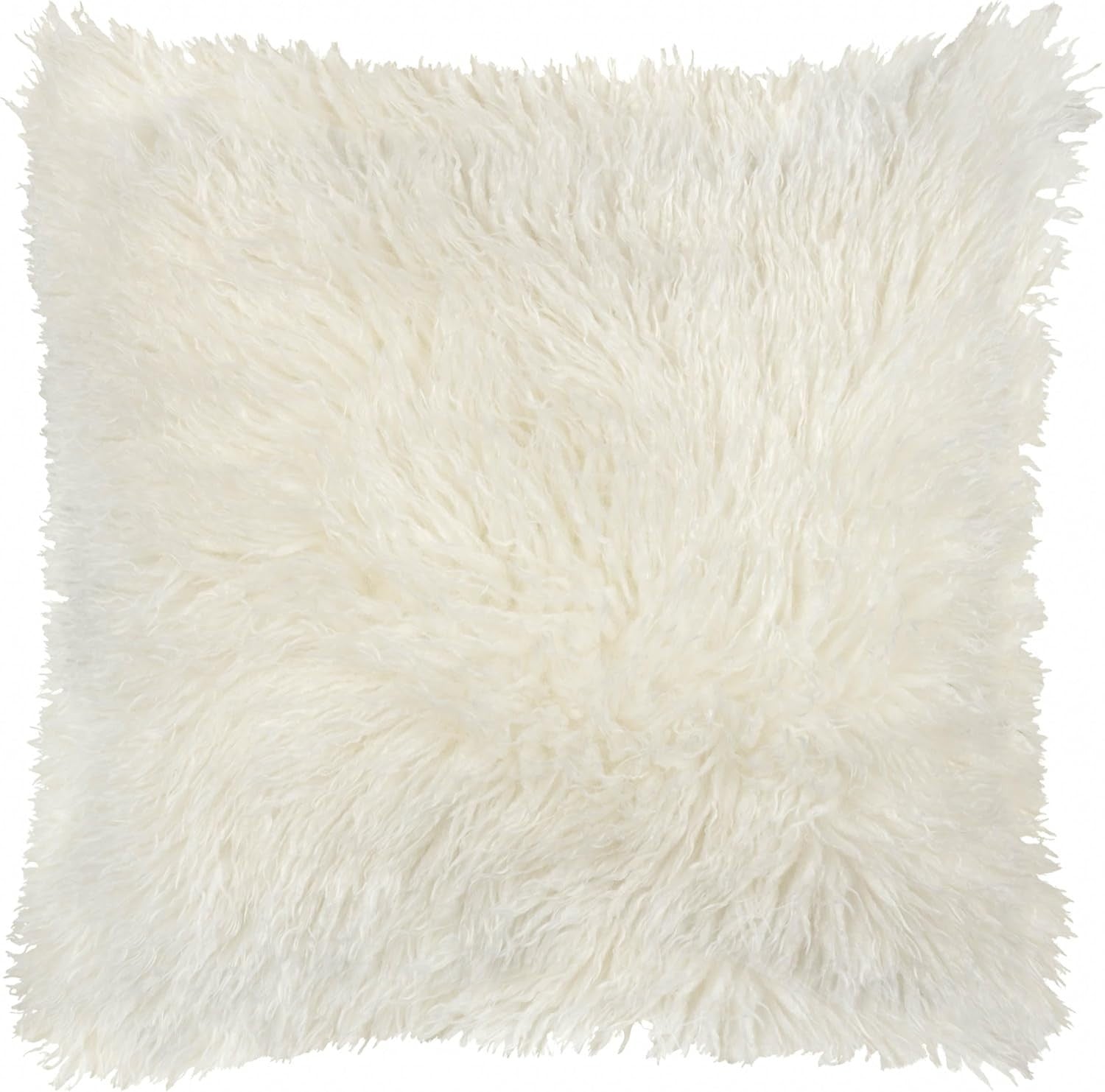 Furn Rowan Cushion Cover  Soft Faux Fur Mongolian Style Decorative Cushion New