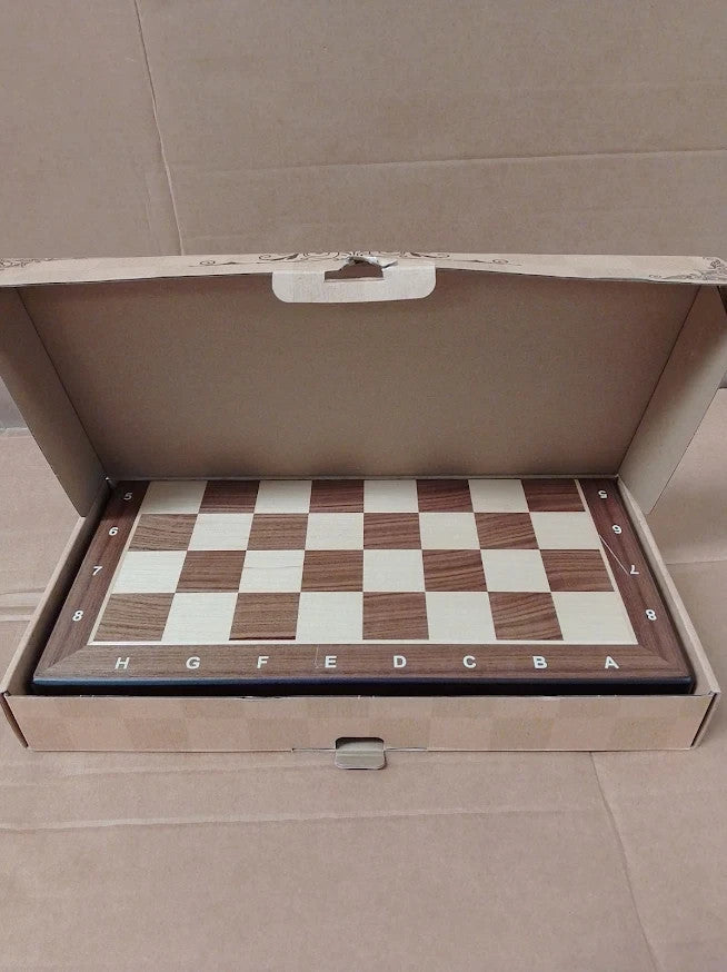 Peradix Magnetic Chess Checkers Set 15 Inch Wooden Foldable Board Game New