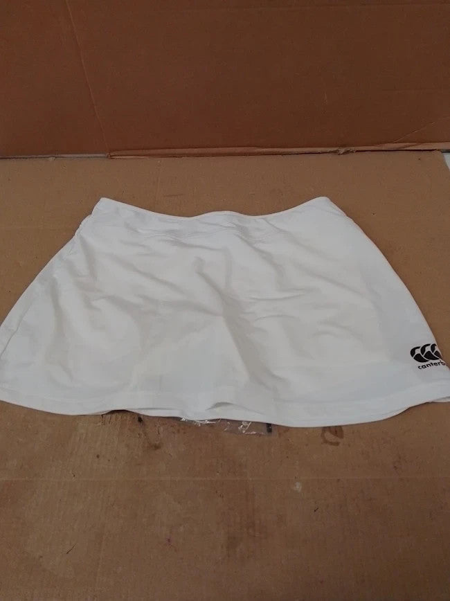 Canterbury Kid Plain Team Skort White Machine Wash Pull On Age 14 XL New