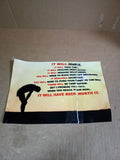 Inspirational Motivational Quote Sign Poster IT Will Hurt SILOHUETTE Sports