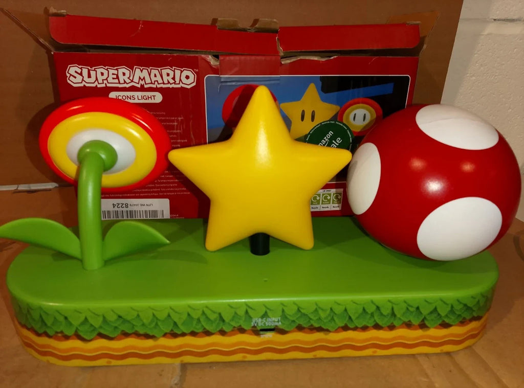 Paladone Super Mario Icon Light Officially Licensed Mario Brothers Free Standing