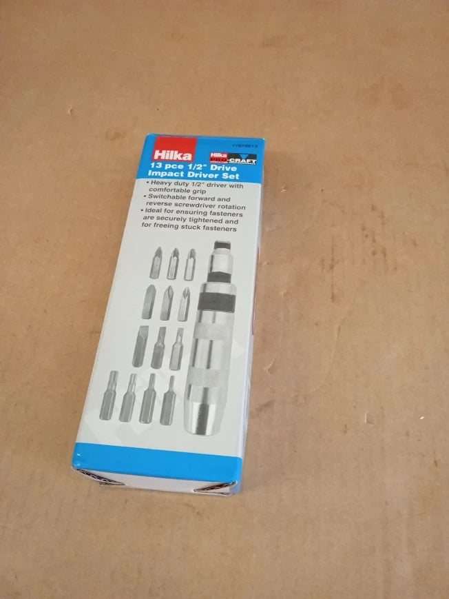 Hilka 11670013 1/2in  Pro Craft Impact Driver Set Chrome Vanadium Steel New