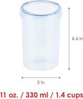 LocknLock Round 330ml Food Storage Containers Lids Airtight Watertight New