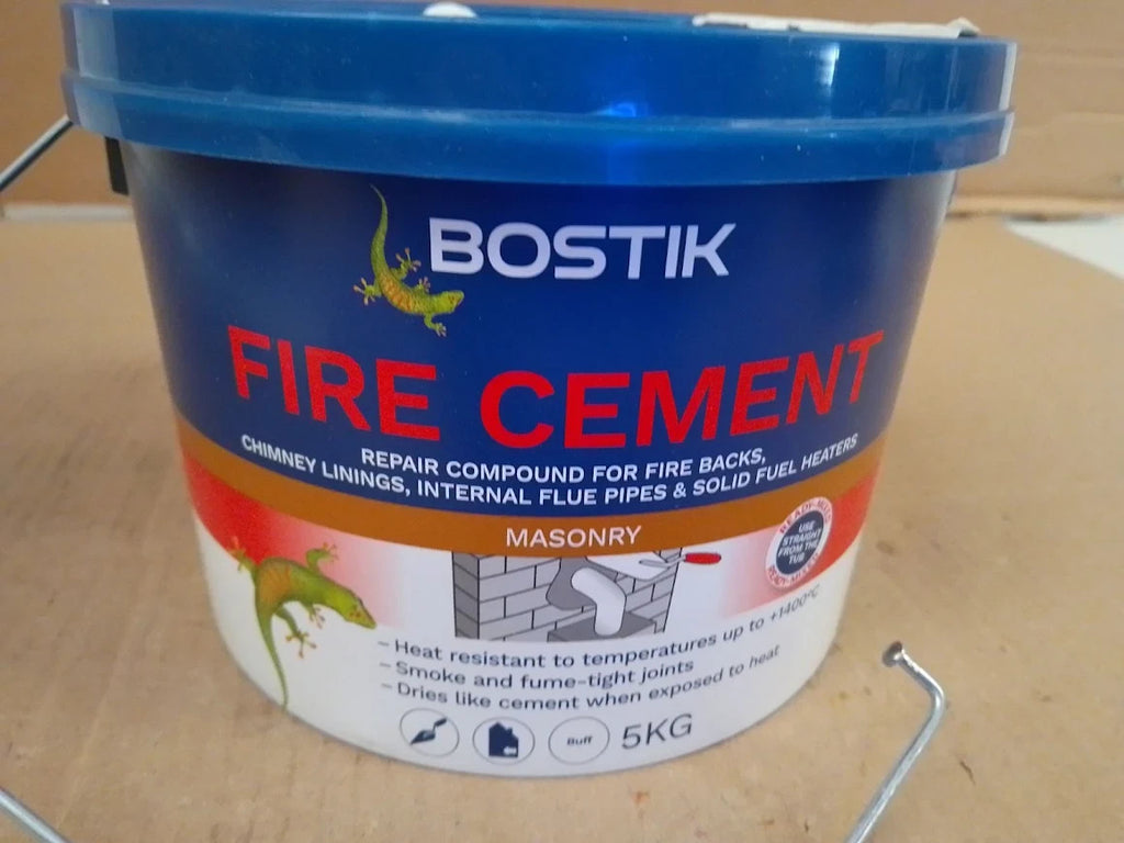 Bostik Fire Cement Buff Heat Resistant Sealant Fireplaces Stoves Chimneys