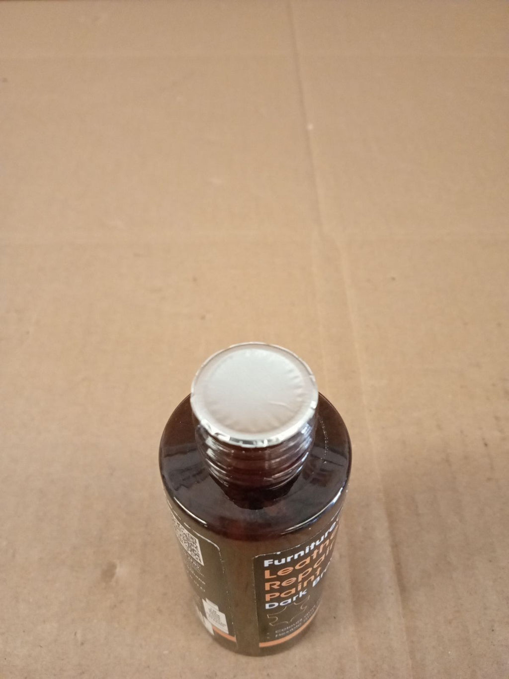 Furniture Clinic Leather Repair Paint Dye Dark Brown 50ml Self Seal Easy Apply