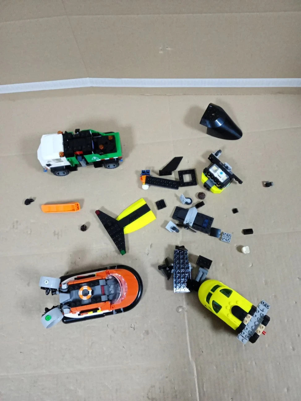 LEGO City 3in1 Airplane Service Truck & Hovercraft Remix Toy Mix & Match Mode
