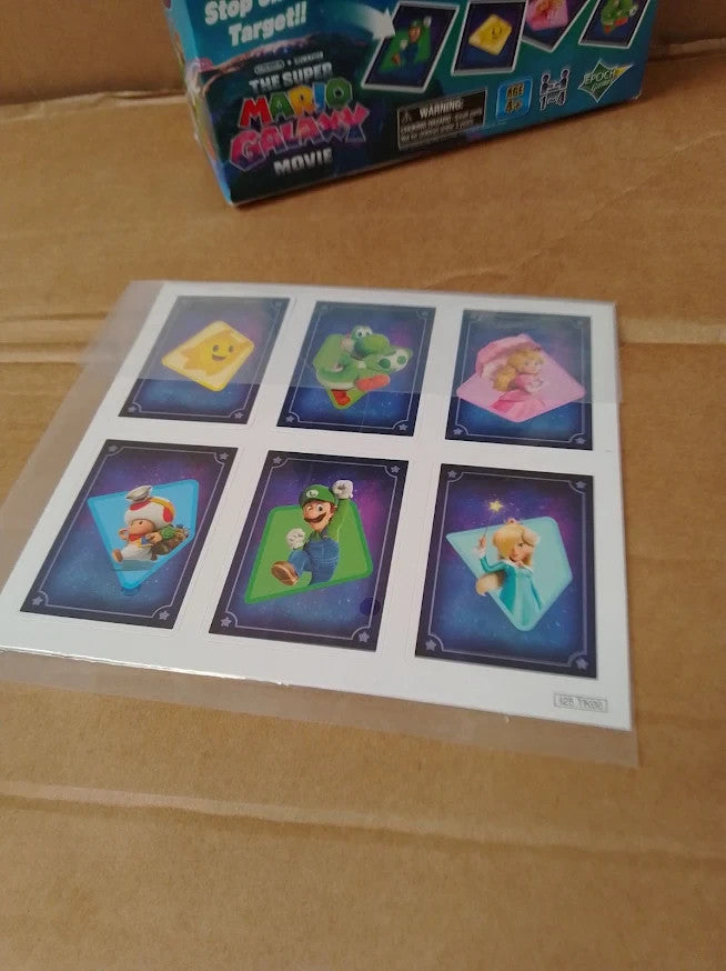 Super Mario Galaxy Movie Spin n Match Game EPOCH Party Family Design 7639 New