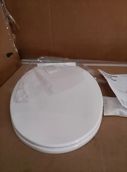 Argos Home Anti Bac Adjustable Hinges Toilet Seat White 45.1x36x6.4cm New